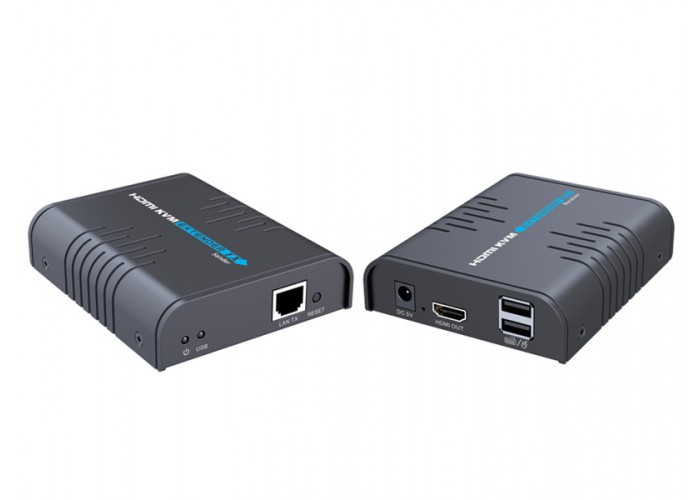 Удлинитель HDMI Lenkeng LKV373KVM до 120м