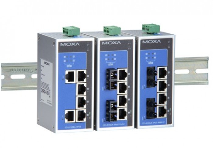 Коммутатор MOXA EDS-P206A-4PoE-SS-SC-T