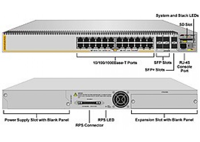 Коммутатор L3+ Allied Telesis AT-x610-24Ts/X-POE+