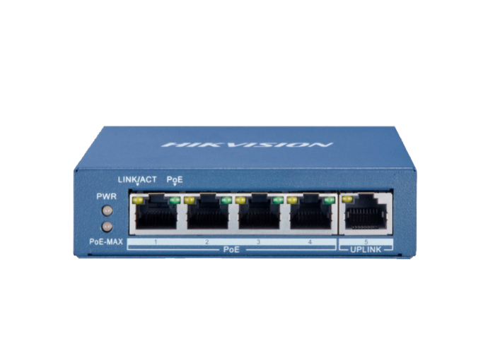 Коммутатор POE Hikvision DS-3E0505P-E