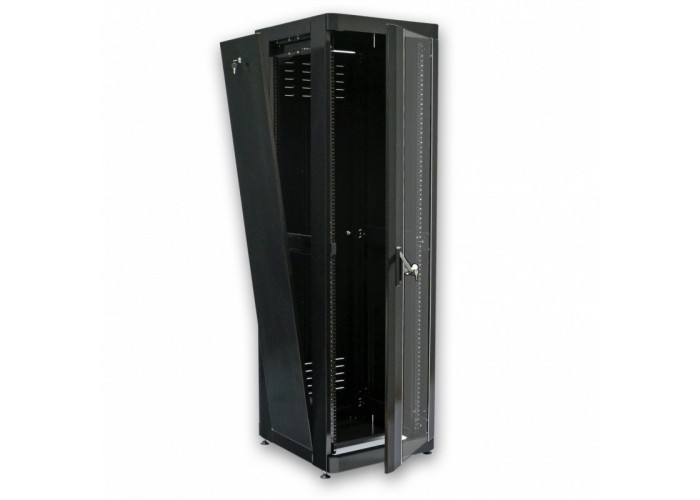 Шкаф CMS UA-MGSE4266MB 19' 42U, 610х675 мм, усиленный