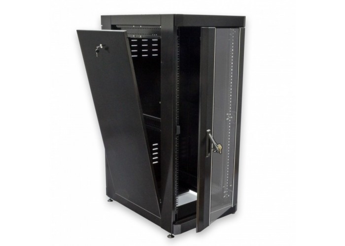 Шкаф CMS UA-MGSE1868MB 19' 18U, 610х865 мм, усиленный