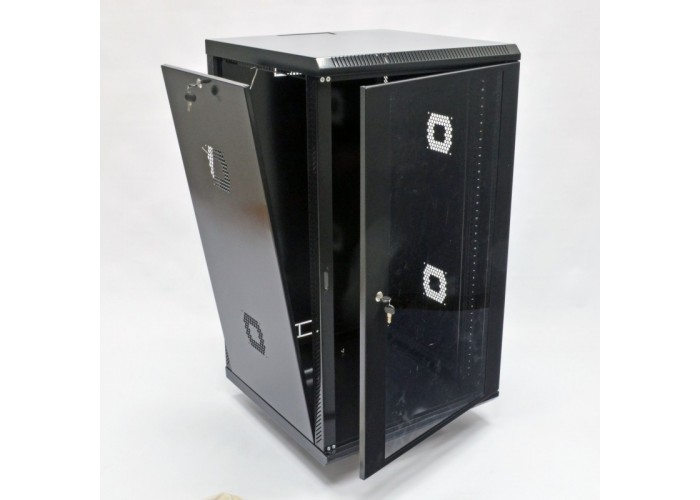 Шкаф CMS UA-MGSWA218B 19', 21U, 600х800х1040мм (Ш*Г*В), акриловое стекло