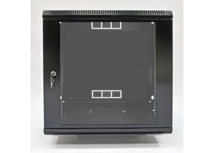 Шкаф CMS UA-MGSWA125B 12U, 600х500х640 мм (Ш*Г*В), акриловое стекло