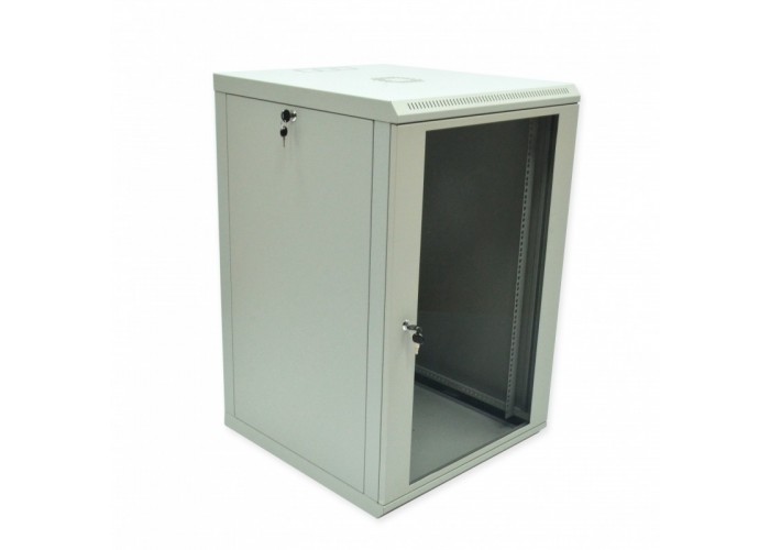 Шкаф CMS UA-MGSWL186G 18U, 600х600х907 мм (Ш*Г*В), эконом, акриловое стекло