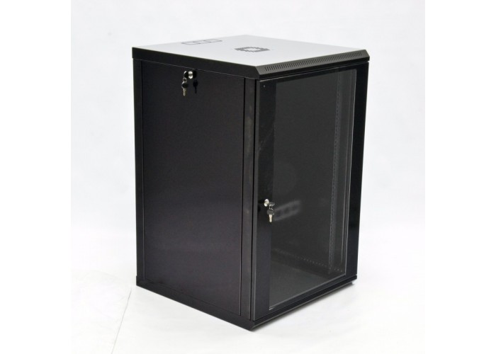 Шкаф CMS UA-MGSWL186B 18U, 600х600х907 мм (Ш*Г*В), эконом, акриловое стекло