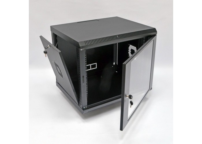 Шкаф CMS UA-MGSWA95B 9U, 600х500х507 мм (Ш*Г*В), акриловое стекло