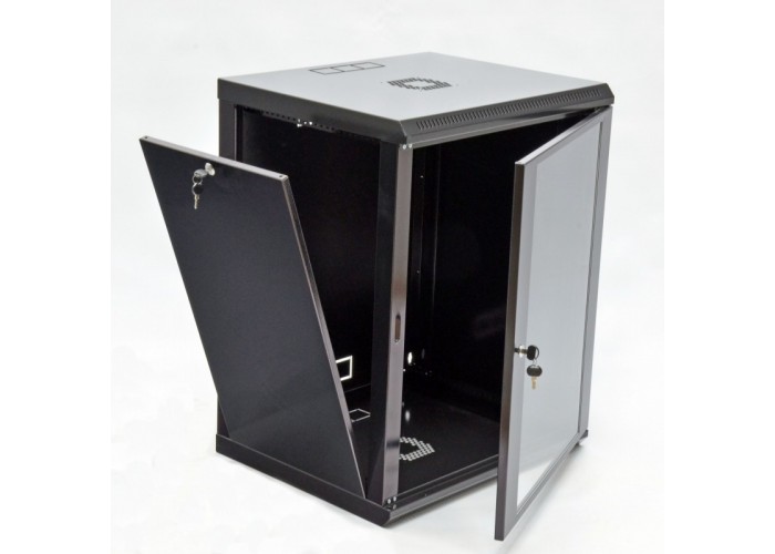 Шкаф CMS UA-MGSWL156B 15U, 600х600х773 мм (Ш*Г*В), эконом, акриловое стекло