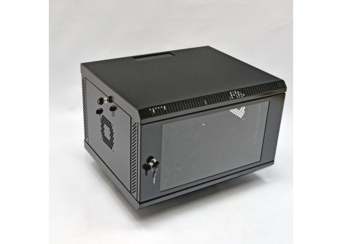 Шкаф CMS UA-MGSWA65B 6U, 600х500х373 мм (Ш*Г*В), акриловое стекло