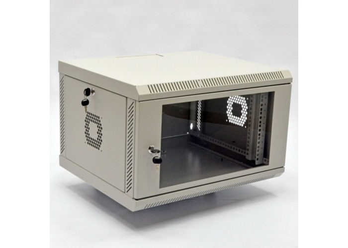 Шкаф CMS UA-MGSWA65G 6U, 600х500х373 мм (Ш*Г*В), акриловое стекло
