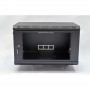 Шкаф CMS UA-MGSWA635B 6U, 600х350х373 мм (Ш*Г*В), акриловое стекло