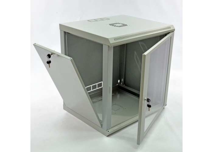 Шкаф CMS UA-MGSWL125G 12U, 600х500х640 мм (Ш*Г*В), эконом, акриловое стекло