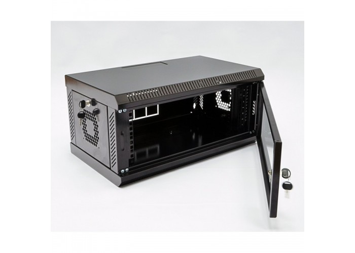 Шкаф CMS UA-MGSWA435B 4U, 600х350х284 мм (Ш*Г*В), акриловое стекло