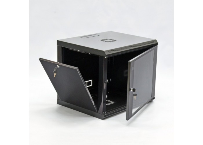 Шкаф CMS UA-MGSWL95B 9U, 600х500х507 мм (Ш*Г*В), эконом, акриловое стекло