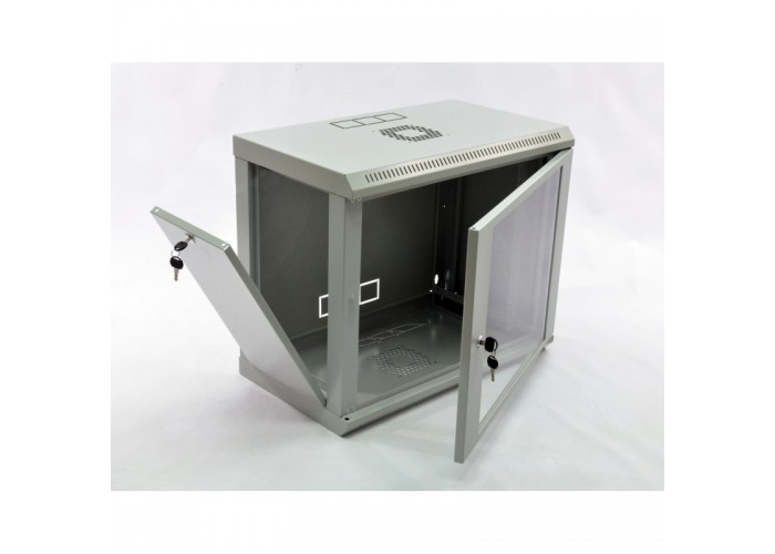 Шкаф CMS UA-MGSWL935G 9U, 600х350х507 мм (Ш*Г*В), эконом, акриловое стекло