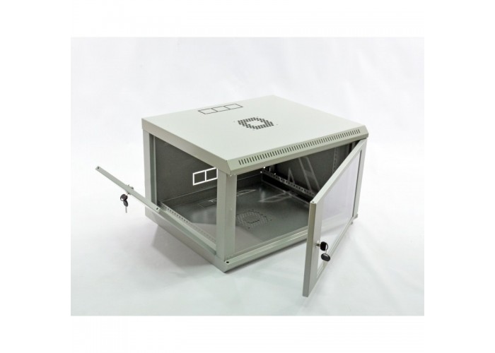 Шкаф CMS UA-MGSWL65G 6U, 600х500х373 мм (Ш*Г*В), эконом, акриловое стекло