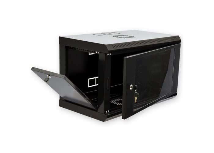 Шкаф CMS UA-MGSWL635B 6U, 600х350х373 мм (Ш*Г*В), эконом, акриловое стекло